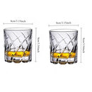 Verres whisky relief style luxe lot de deux