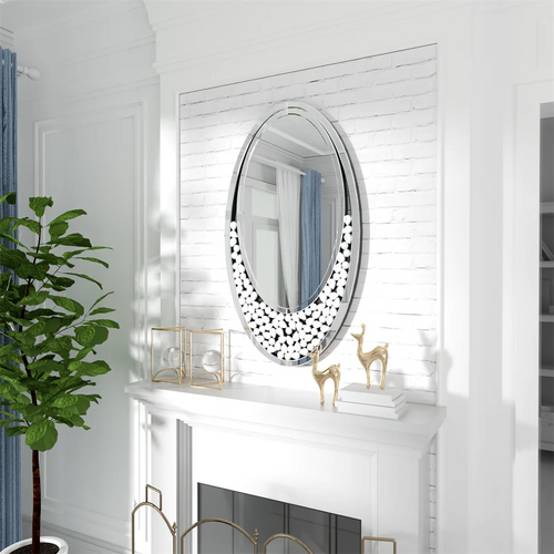 miroir décoratif ovale en forme de larme pour intérieur - vue 3 sur 6