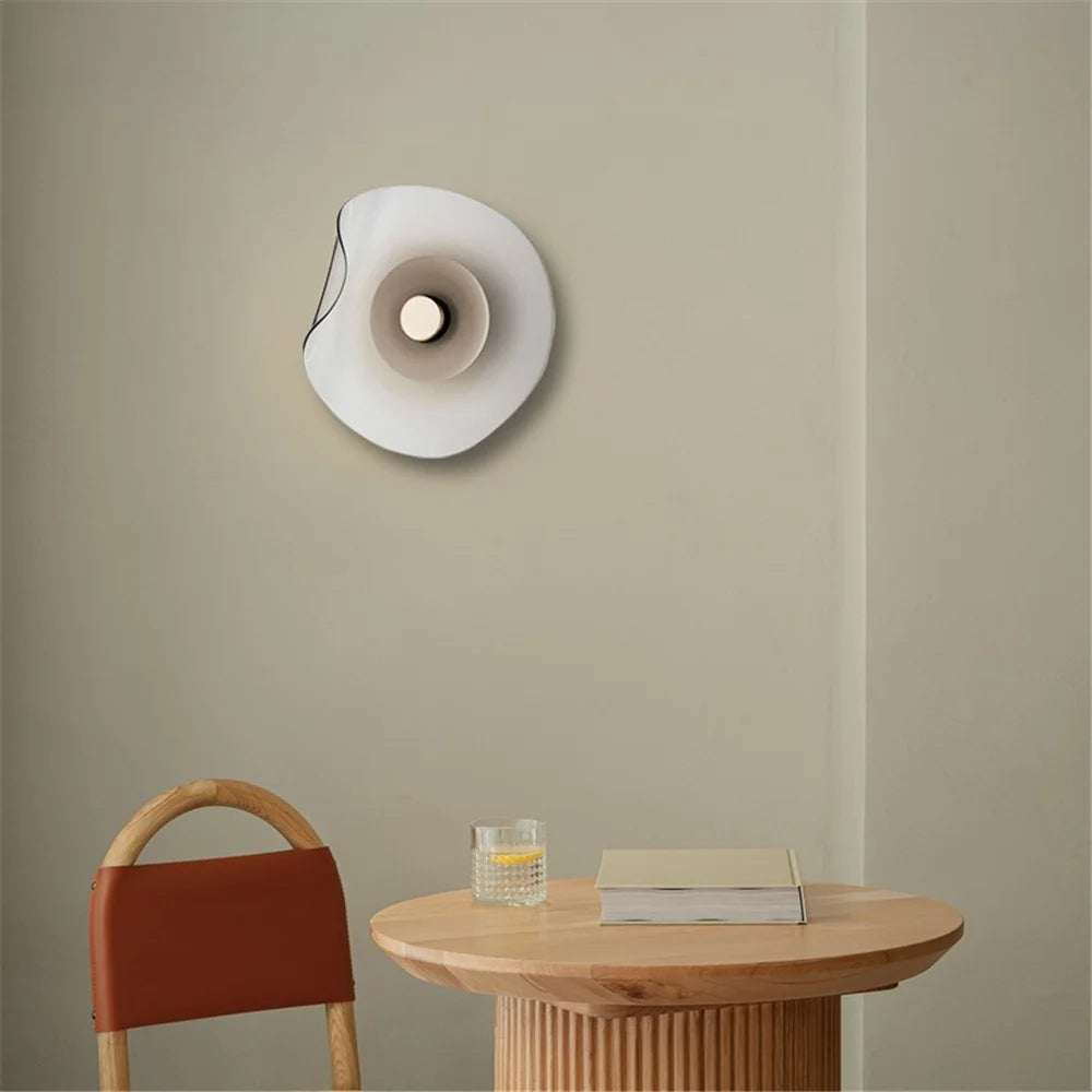 applique murale led en verre style nordique tendance décorative - vue 7 sur 8