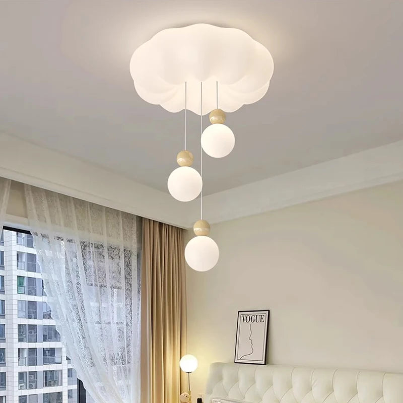 lustre moderne nuage pour chambre enfant romantique et chaleureux - vue 6 sur 15