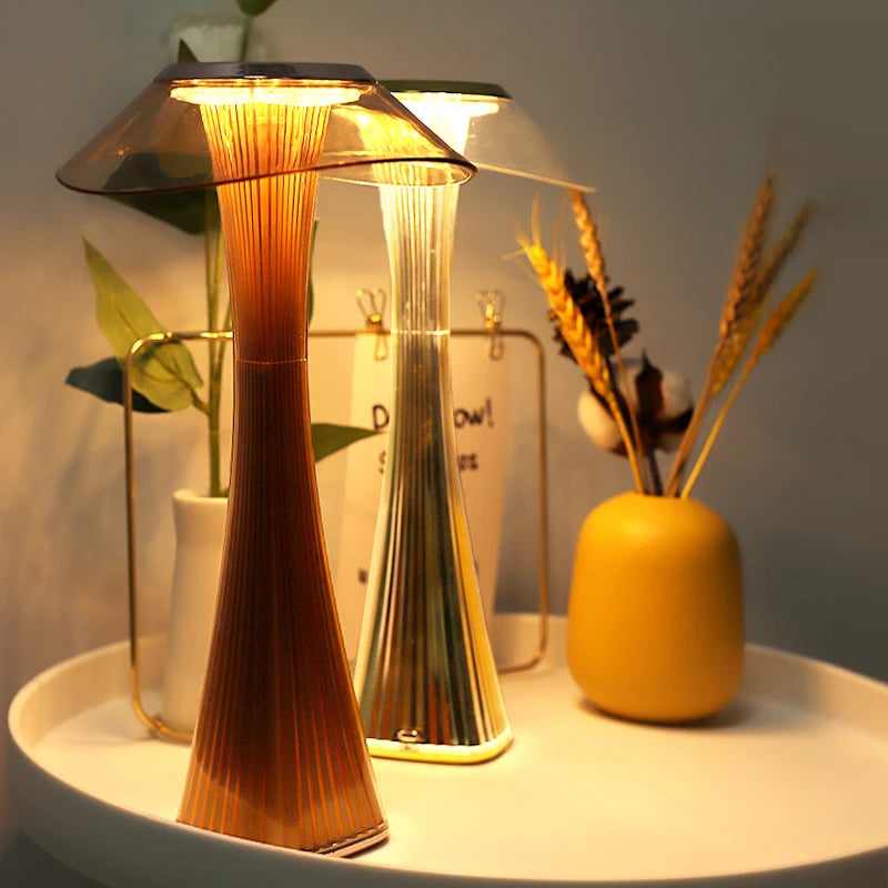 lampe champignon led déco intérieur bar restaurant chambre usb veilleuse