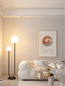 lampadaire led nordique en verre pour décoration maison