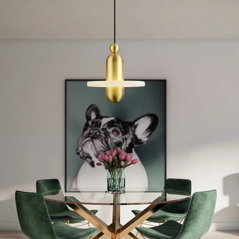 suspension en marbre à led design pour intérieur élégant - vue 6 sur 14