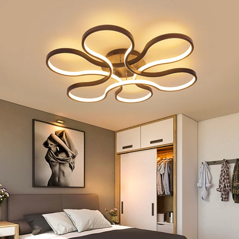 lustre moderne led créatif en aluminium pour restaurant bar - vue 4 sur 11