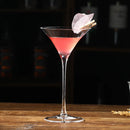 Verres a pied motifs graves style vintage cocktails