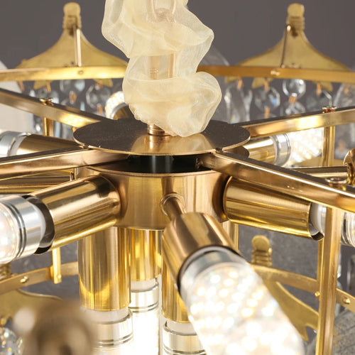 lustre en cristal design créatif pour éclairage moderne - vue 6 sur 11