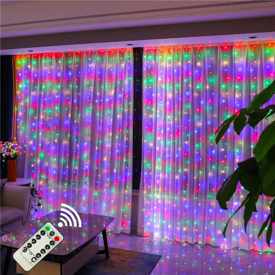 guirlande lumineuse led avec télécommande et 8 modes décoratifs - vue 4 sur 9