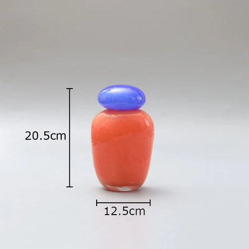 vase en verre décoratif pour arrangement de fleurs artificielles