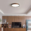 Deckenleuchte aus Holz mit Kunstleder und 3 austauschbaren Ringen kreativ