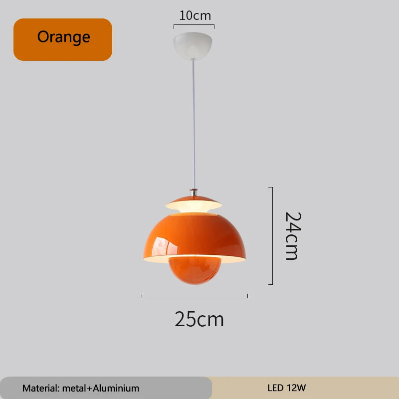 Minimalistische nordische Pendelleuchte halbkreisförmig multicolor dekorativ