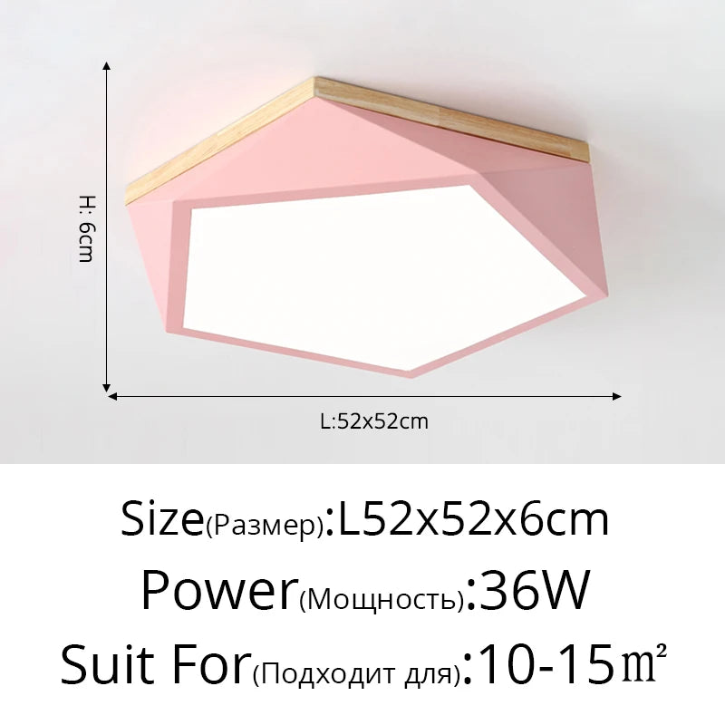Moderne geometrische LED-Deckenleuchten für stilvolle Beleuchtung