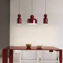 lustre led moderne avec cordon métallique ajustable