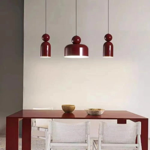 lustre led moderne avec cordon métallique ajustable