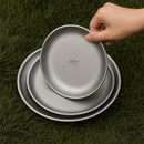 Assiette titane ultralégère portable pour camping randonnée