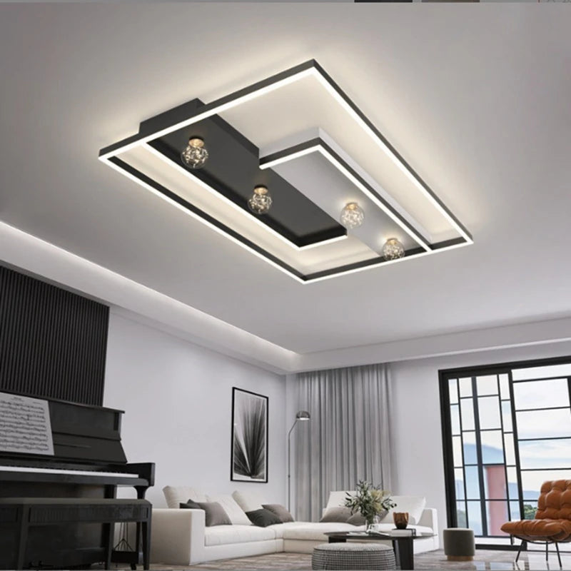 plafonnier led créatif style européen avec alexa décoration intérieure - vue 3 sur 9