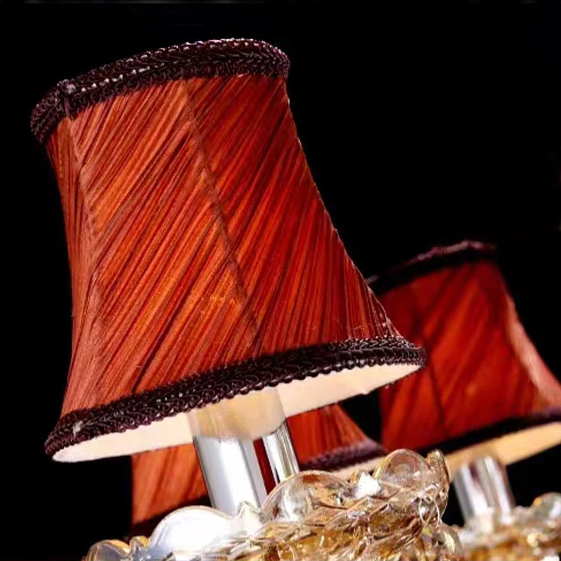 lustre en cristal léger design pour escalier moderne - vue 4 sur 8