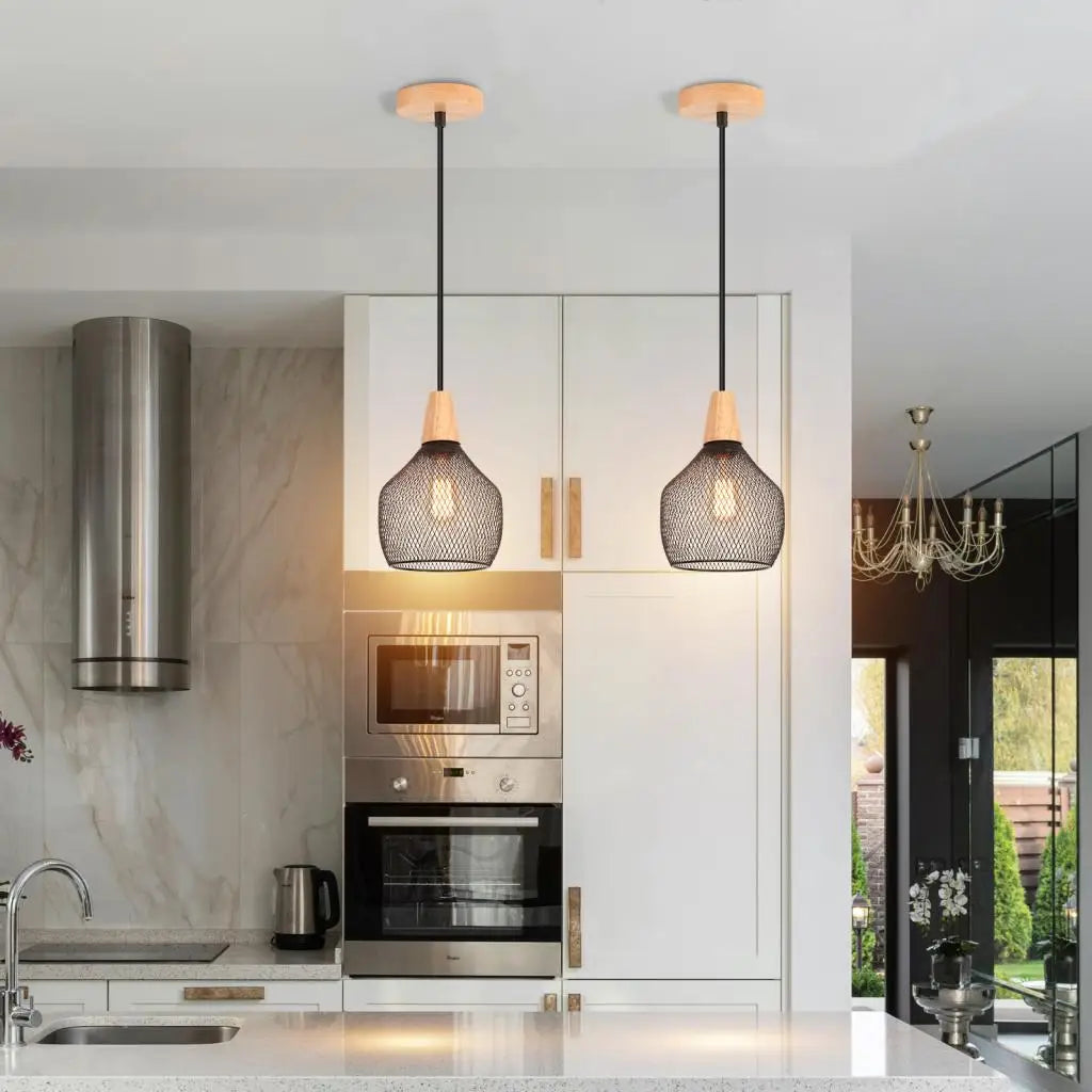 Moderne industrielle Vintage-Pendelleuchte für die Innendekoration - vue 7 sur 7