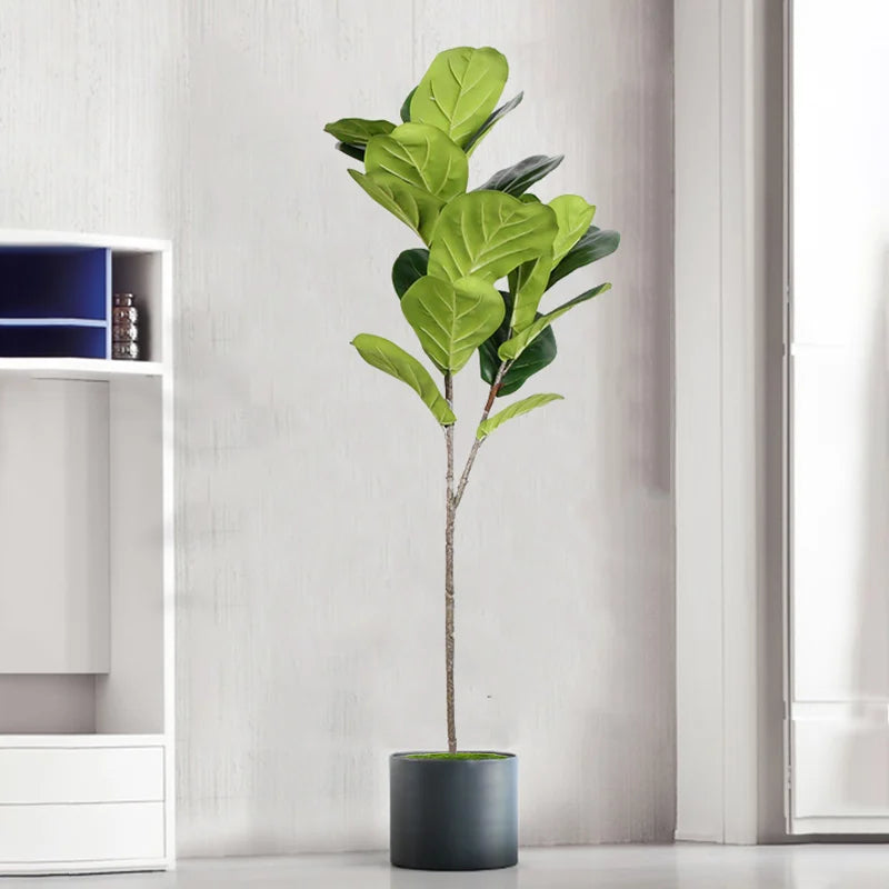 branches artificielles de ficus grandes feuilles pour décoration extérieure - vue 3 sur 6