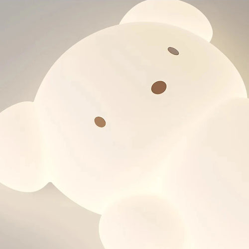 plafonnier ours skateboard lumineux pour chambre d'enfant moderne