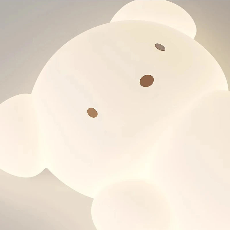 plafonnier ours skateboard lumineux pour chambre d'enfant moderne - vue 7 sur 8