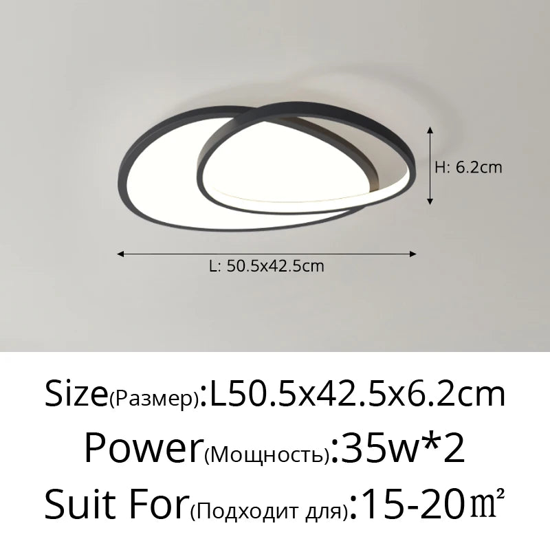 plafonnier led ultra mince design moderne pour intérieur - vue 12 sur 12