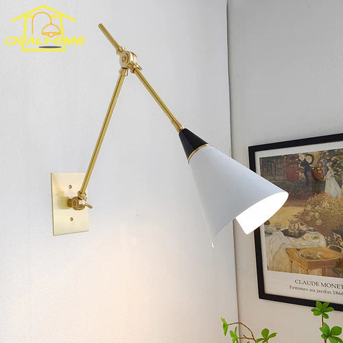 applique murale de luxe médiévale bras pivotant design élégant - vue 2 sur 10
