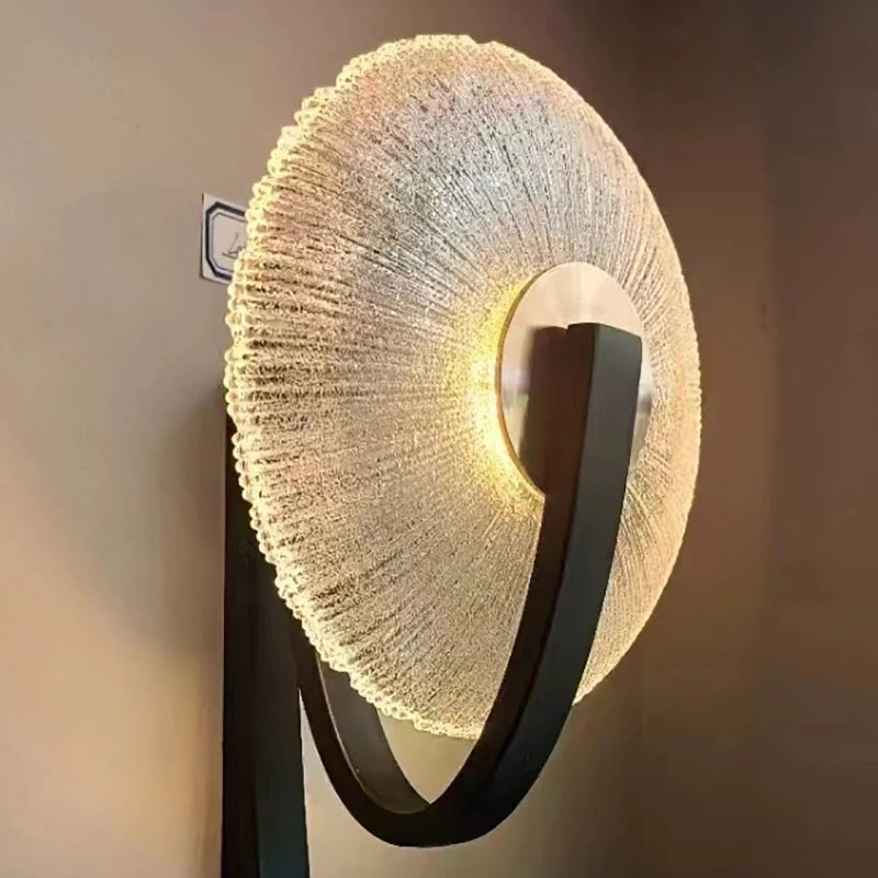 LED-Wandleuchte aus Metall und Glas 3.000 K - vue 6 sur 8