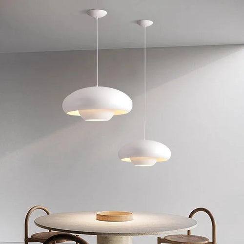 Suspension led nordique simple champignons luminaires suspendus intérieur