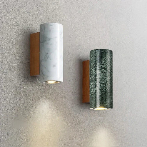 applique murale led en marbre support chevet décorative nordique hôtel