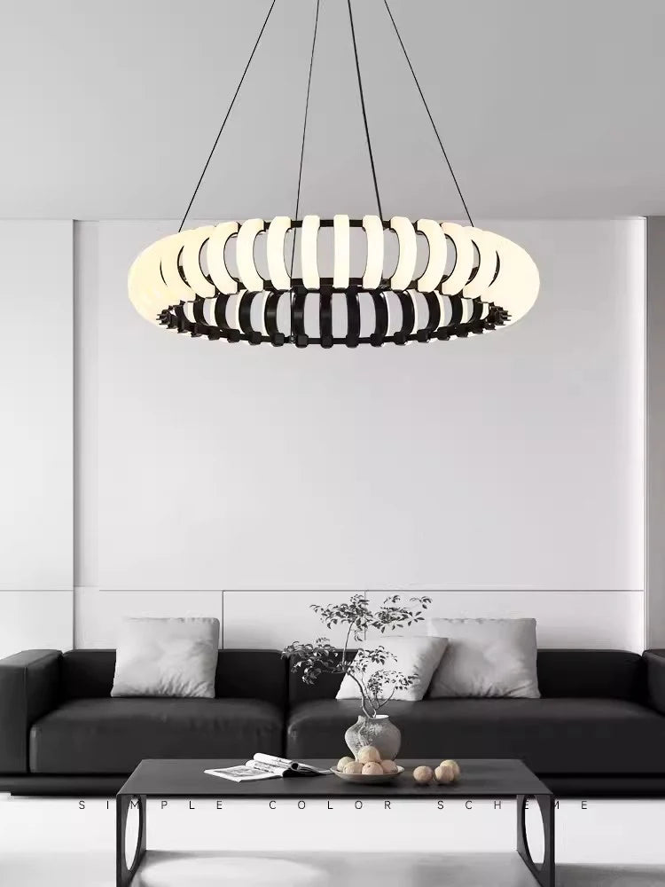 lampe pendante design moderne led ronde nordique pour décor atmosphérique - vue 6 sur 9