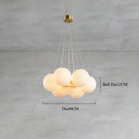 suspension LED en forme de lune pour décoration luxueuse