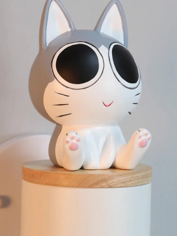 Applique murale LED en forme de chat de dessin animé - vue 4 sur 12