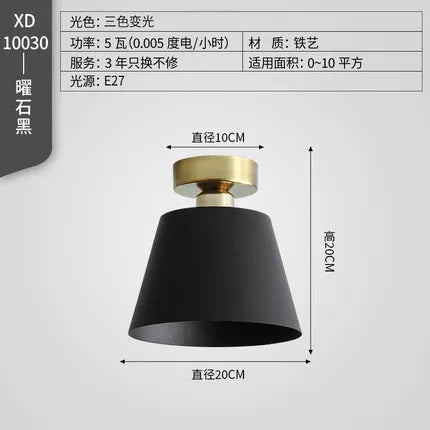 plafonnier moderne à LED pour extérieur et entrée - vue 7 sur 8