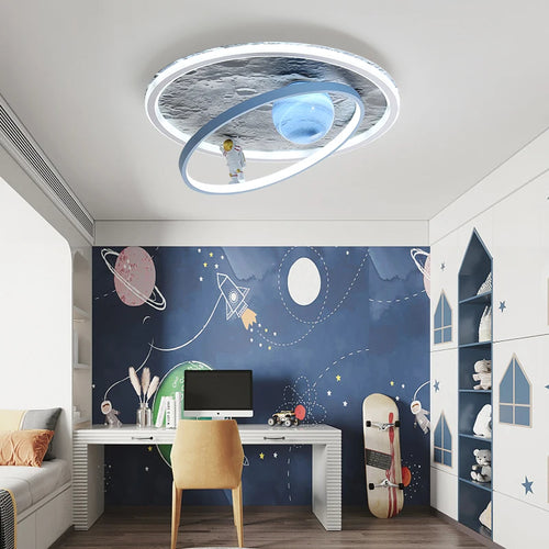 Runde LED-Deckenleuchte für moderne Innenbeleuchtung - vue 3 sur 12
