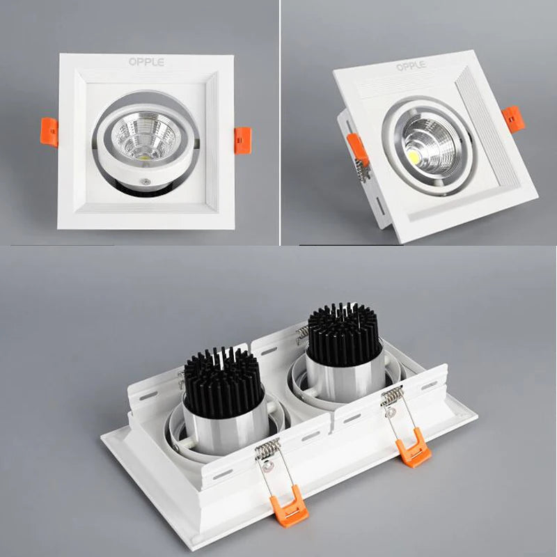spot led encastrable à intensité variable super lumineux pour décoration - vue 8 sur 7