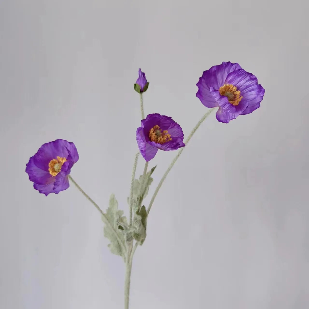 fausses fleurs de pavot en soie pour décorations de mariage et fêtes