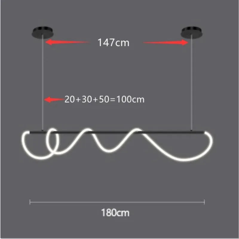 lustre design nordique à led intensité variable pour intérieur - vue 16 sur 25