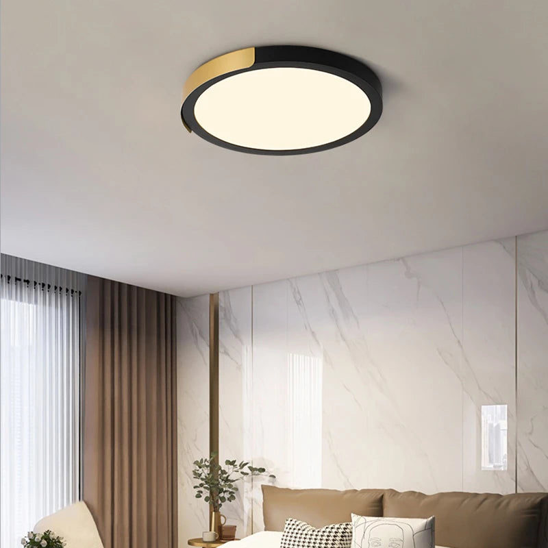 simple led trois anti-plafonnier rond maison lampe - vue 4 sur 12