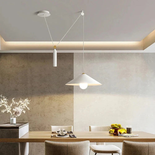 Moderne nordische Pendelleuchte mit LED-Beleuchtung - vue 3 sur 8