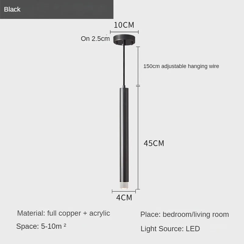 lustre moderne minimaliste créatif pour table bar long - vue 10 sur 10