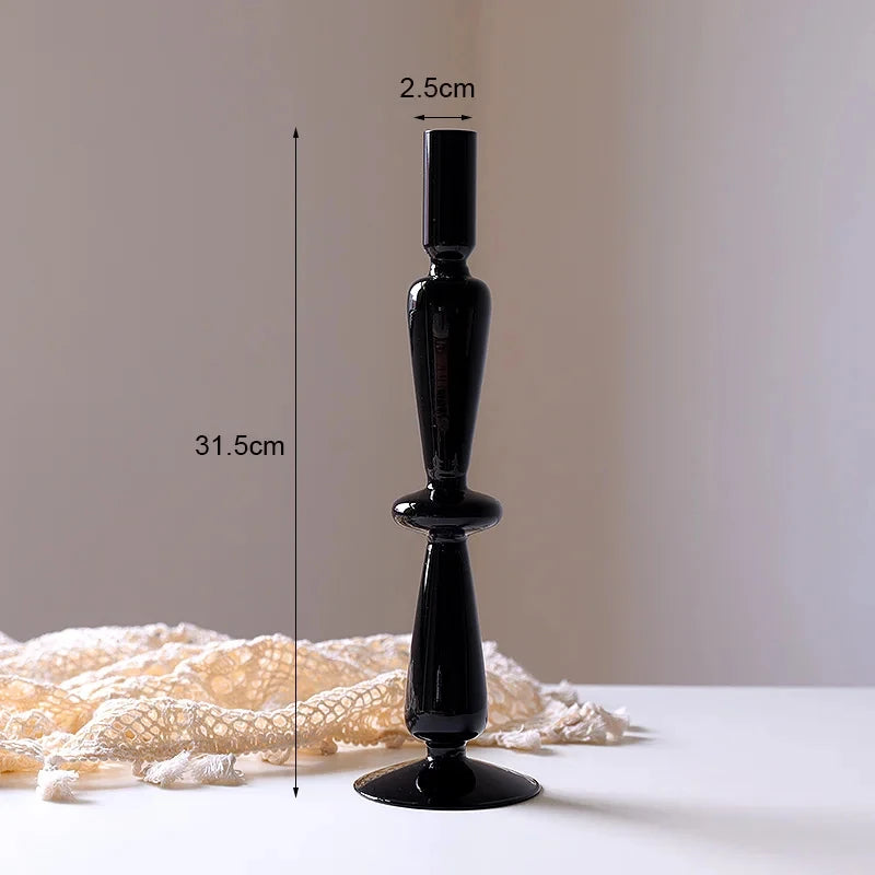 bougeoir en verre européen pour décoration et mariage - vue 28 sur 30