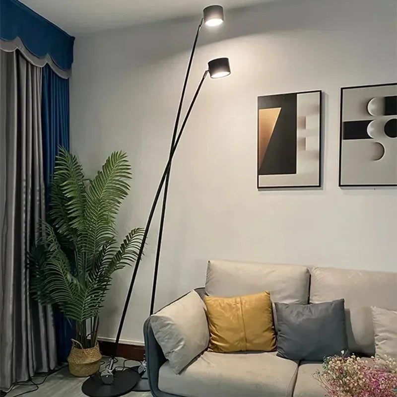 lampadaire led nordique longue conception pour tables basses - vue 7 sur 11