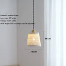 Moderne Pendelleuchte aus Keramik und Kupfer für die Innendekoration