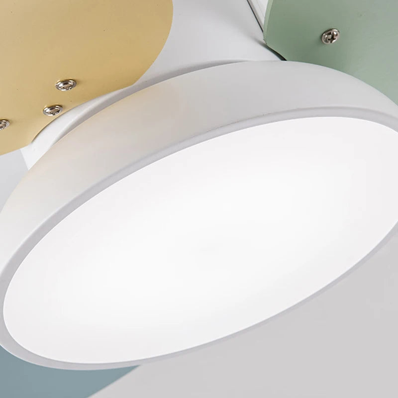 suspension ventilateur led moderne avec télécommande - vue 6 sur 8