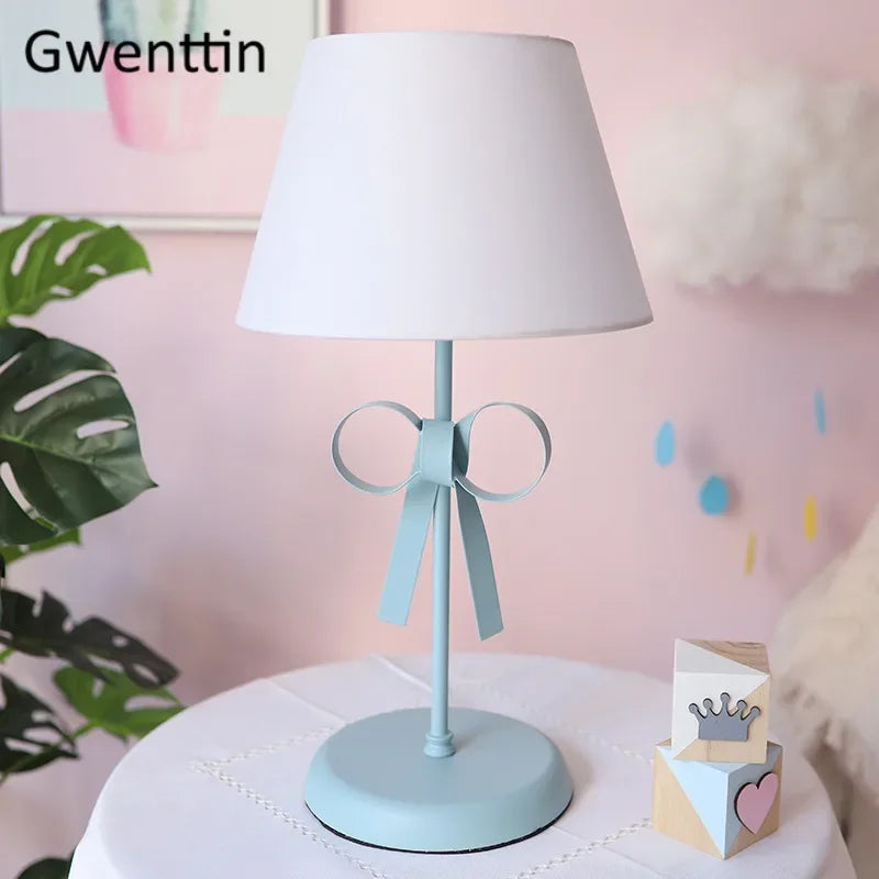 lampe de bureau moderne à nœud papillon pour chambre décorative - vue 12 sur 14