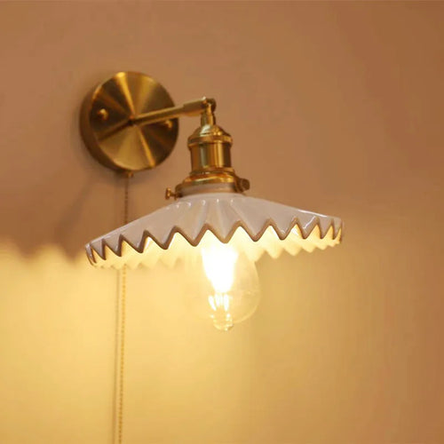 LED-Wandleuchte im antiken Stil mit Zugschalter - vue 2 sur 10