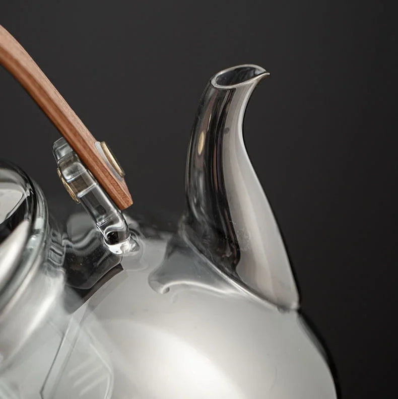 Bouilloire en verre 1l style moderne multifonction thé - vue 6 sur 6