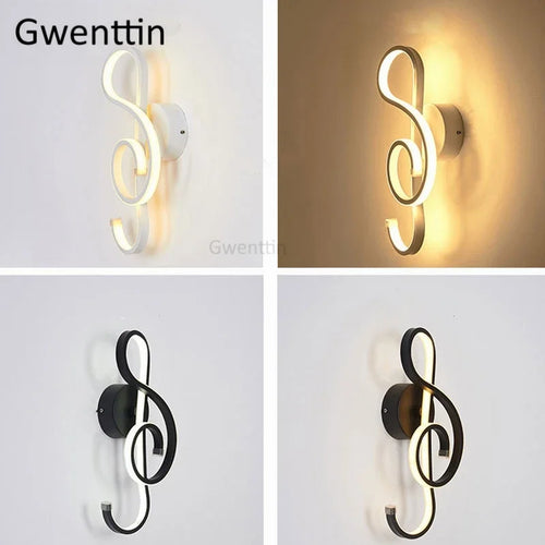 Design-Wandleuchte Noten LED für moderne Dekoration - vue 6 sur 6