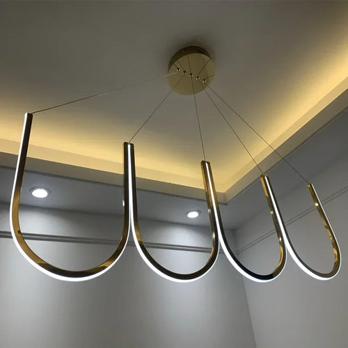 Moderne LED-Pendelleuchte – Ideal für Hotel, Villa und Wohnbereich - vue 3 sur 9