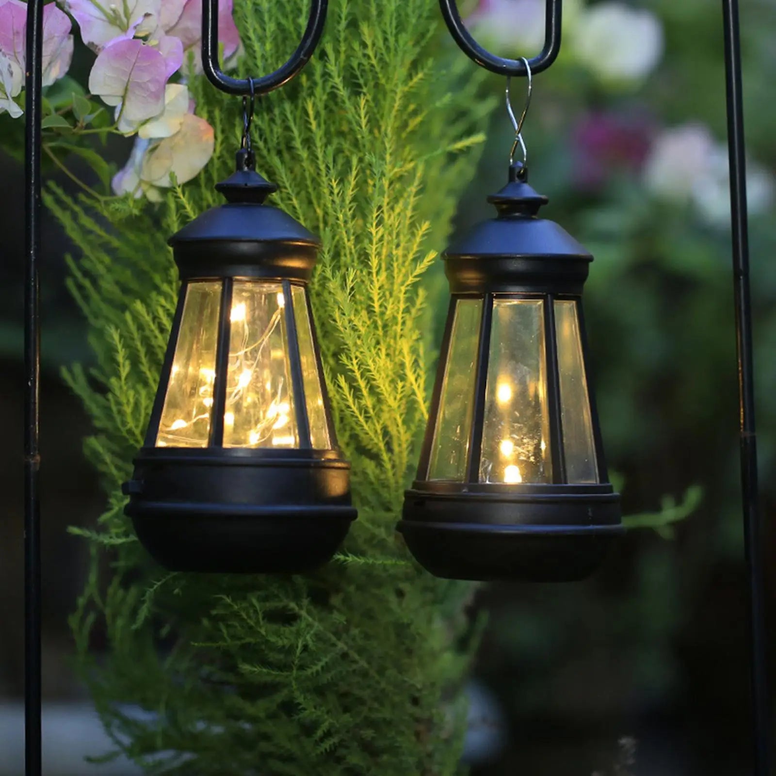 lampe solaire étanche rétro pour jardin balcon camping décoration extérieure - vue 9 sur 8